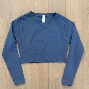 Offline by Aerie Sidewalk Seamless Cropped Long Sleeve Shirt